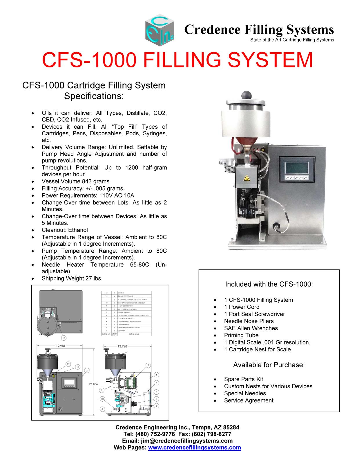 Spec Sheet CFS-1000